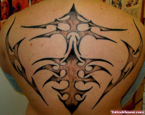 Tribal Back Body Tattoo For Men