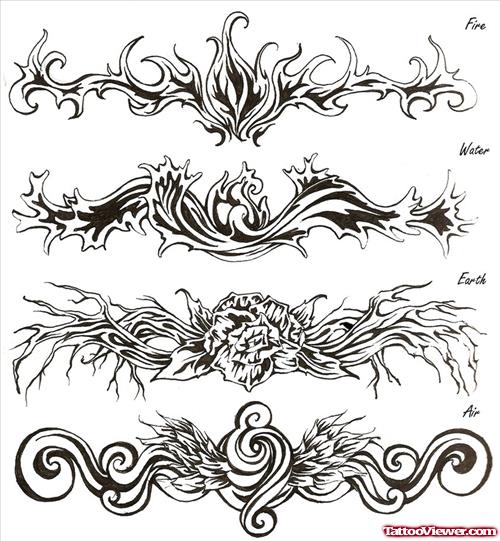 Tribal Armband Tattoos Designs For Girls