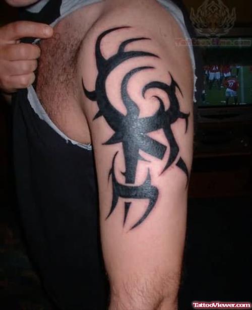 Half Sleeve Tribal Tattoo