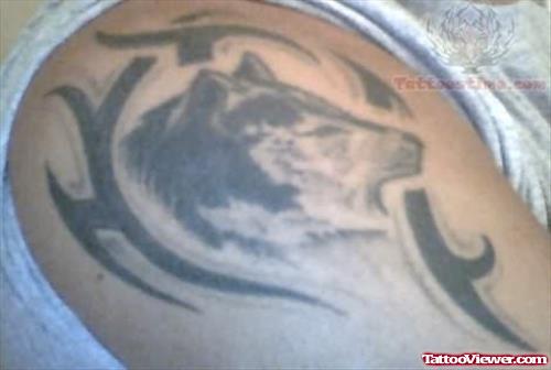 Wolf Tribal Tattoo