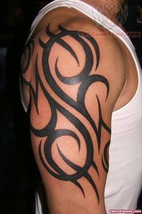Upper Sleeve Tribal Tattoo