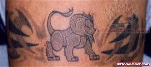 Lion Tribal Armband Tattoo