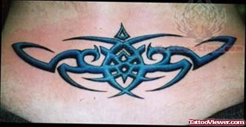 Blue Tribal Tattoo