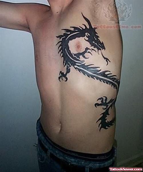 Tribal Style Dragon Tattoo Design