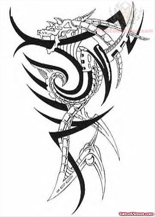 Tribal Zodiac Tattoo Design