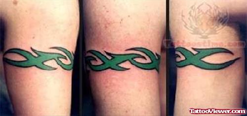 Lovely Green Tribal Tattoos