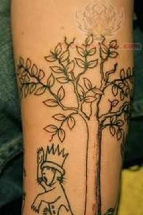 Man And Tree Tattoo