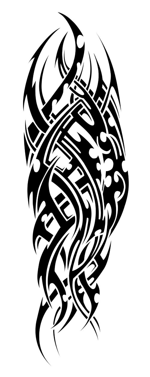 Awesome Black Tribal Tattoos Designs