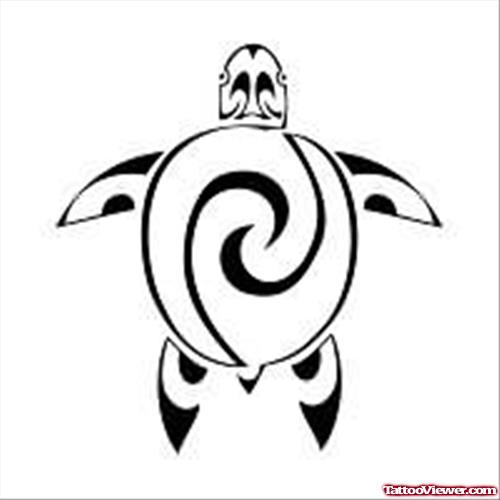 Polynesian Turtle Tattoo Design