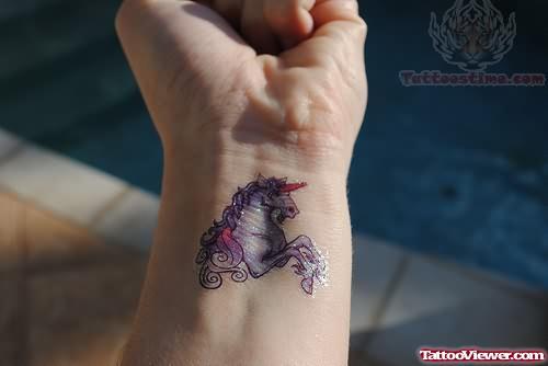 Small Unicorn Tattoo For Wrist