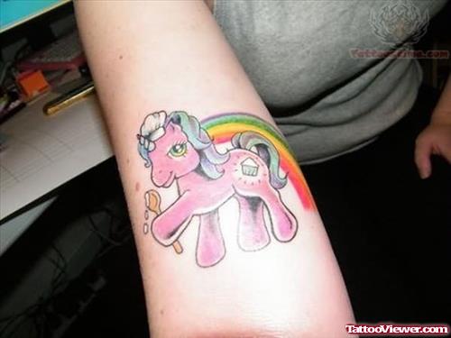 Unicorn Tattoo On Arm