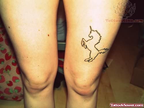 Tumblr Unicorn Tattoo On Thigh