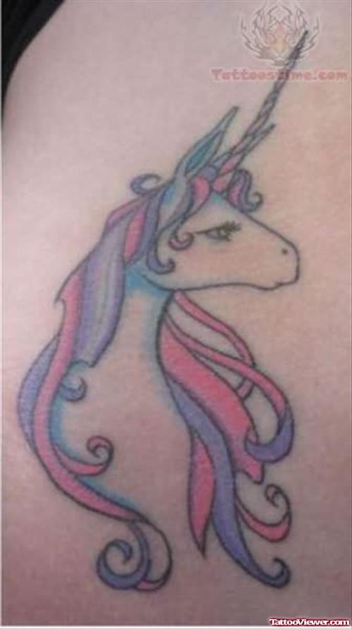 Colored Unicorn Tattoos