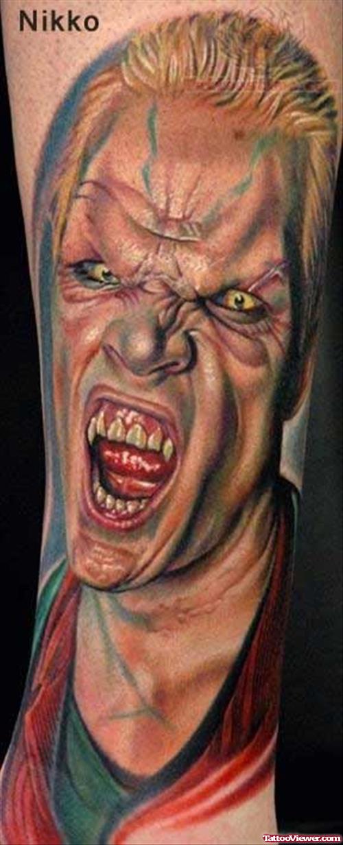 Spike Vampire Tattoo