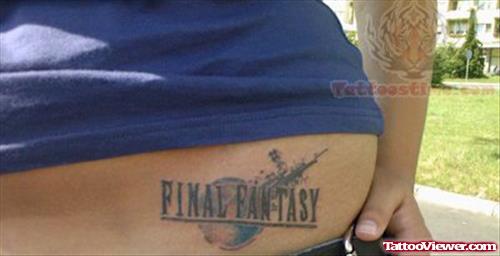 Video Game Lower Back Tattoo