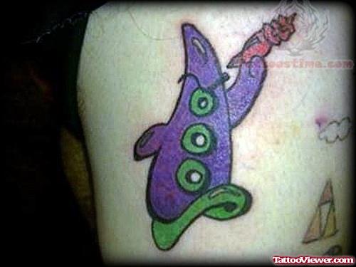 Purple Ink Video Game Tattoo