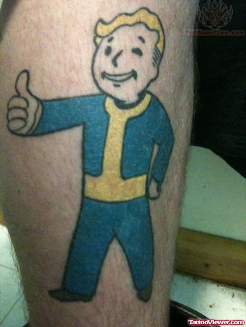 Video Game Man Tattoo