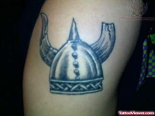 Viking Helmet Tattoo