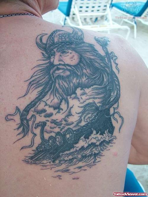 Viking Tattoo On Back For Men