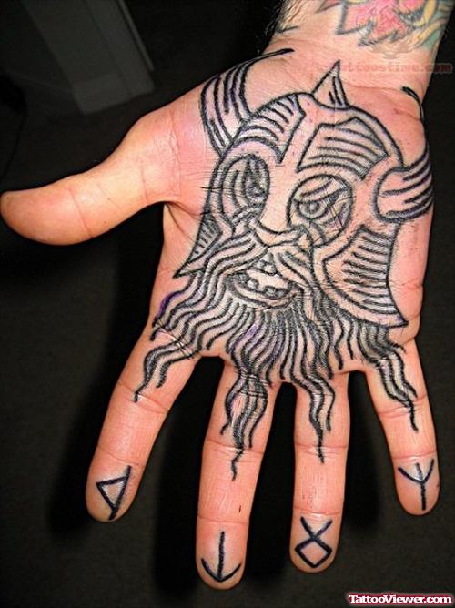 Viking Tattoo On Hand