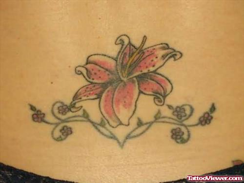 Lily And Vine Tattoo