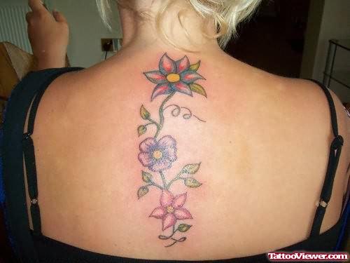 Tempting Flowers Vine Tattoo