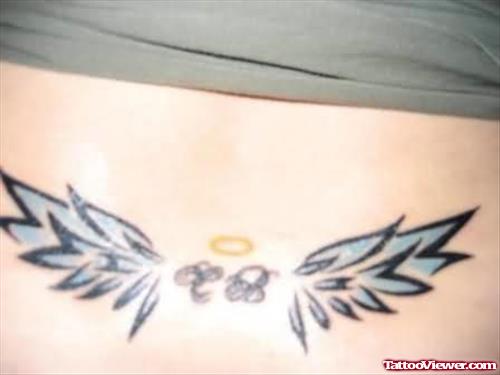 Wings Tattoos On Waist