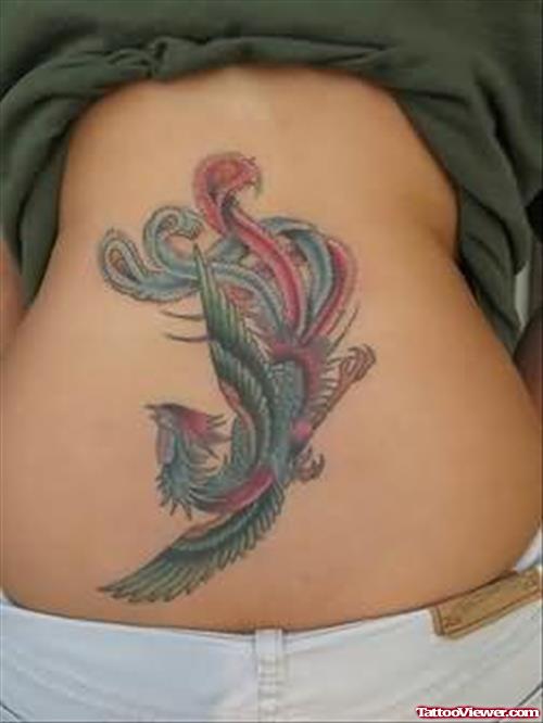 Phoenix Tattoo For Waist
