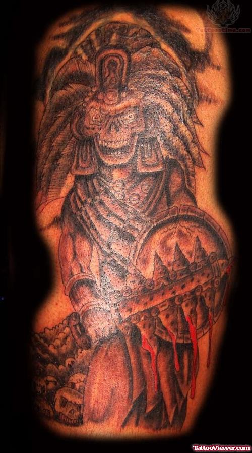 Aztec Warrior Tattoo Picture