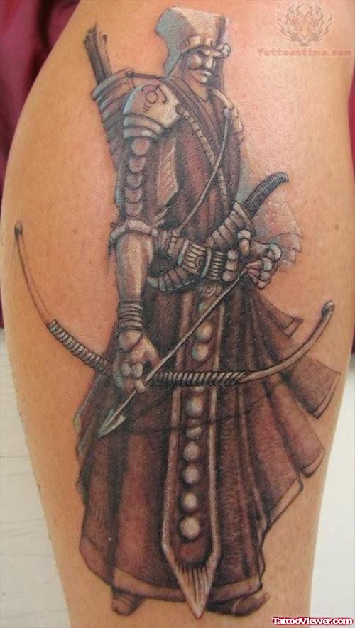 Amazing Warrior Tattoo