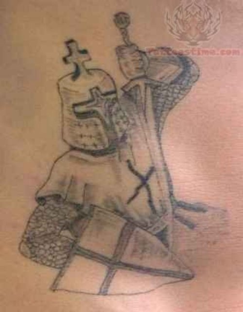 Fighting Dressed Warrior Tattoo