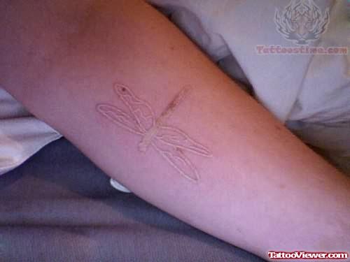 Tumblr White Ink Tattoo On Arm