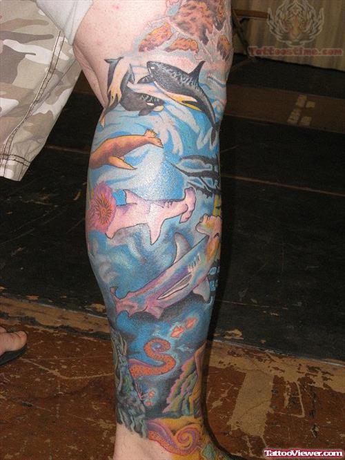 Color Ink Wildlife Tattoo