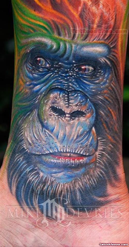 Gorilla Wildlife Tattoo
