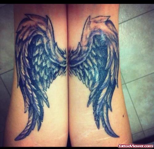 Dark Ink Wings Tattoo