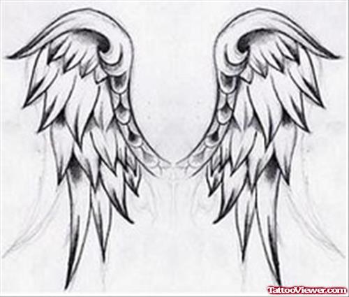 Awesome Wings Tattoo Designs For Men