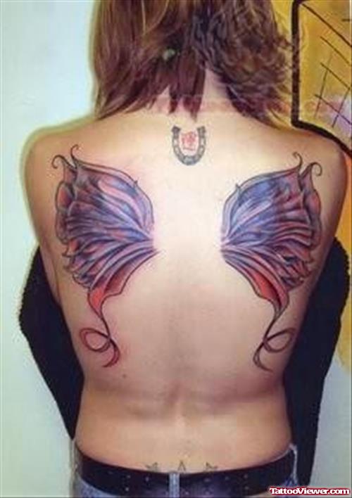 Mind Blowing Coloured Wings On Back
