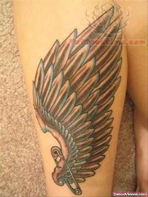 Wings Tattoo On Design Arm