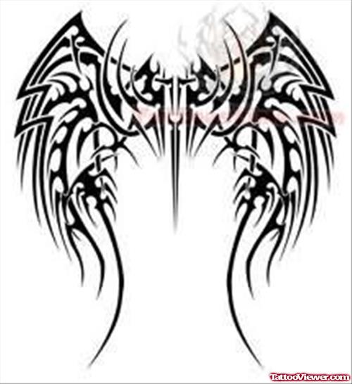 Stylish Wings Tattoos Samples