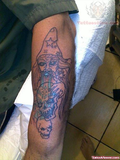 Wizard Skull Tattoos