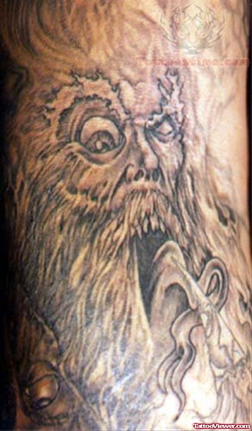Wizard Closeup Tattoo
