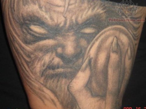 Grey Ink Wizard Tattoos