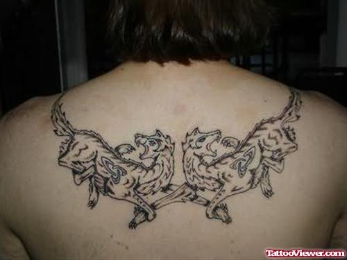 Trendy Wolf Tattoo