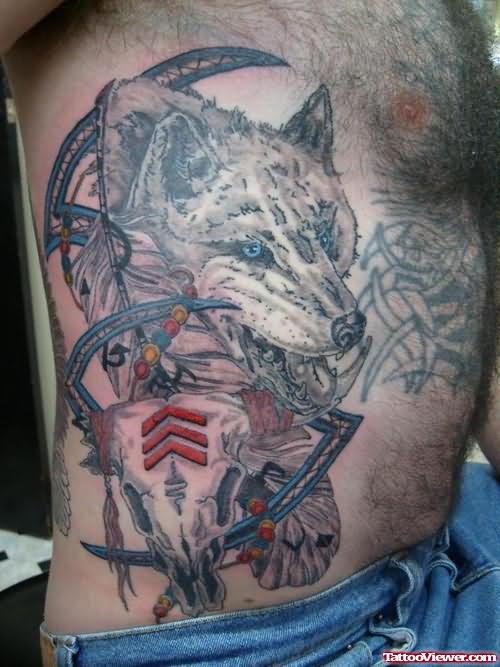 Tribal Wolf Tattoos Symbol