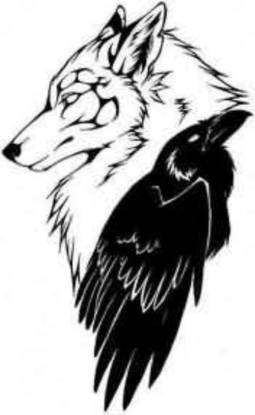 Black And White Wolf Tattoos