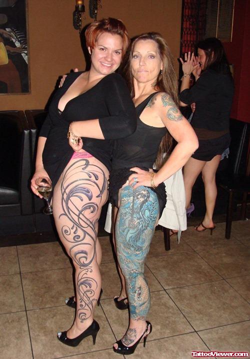 Women Leg Tattoos