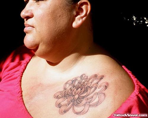 Hawaiian Flower Women Tattoo