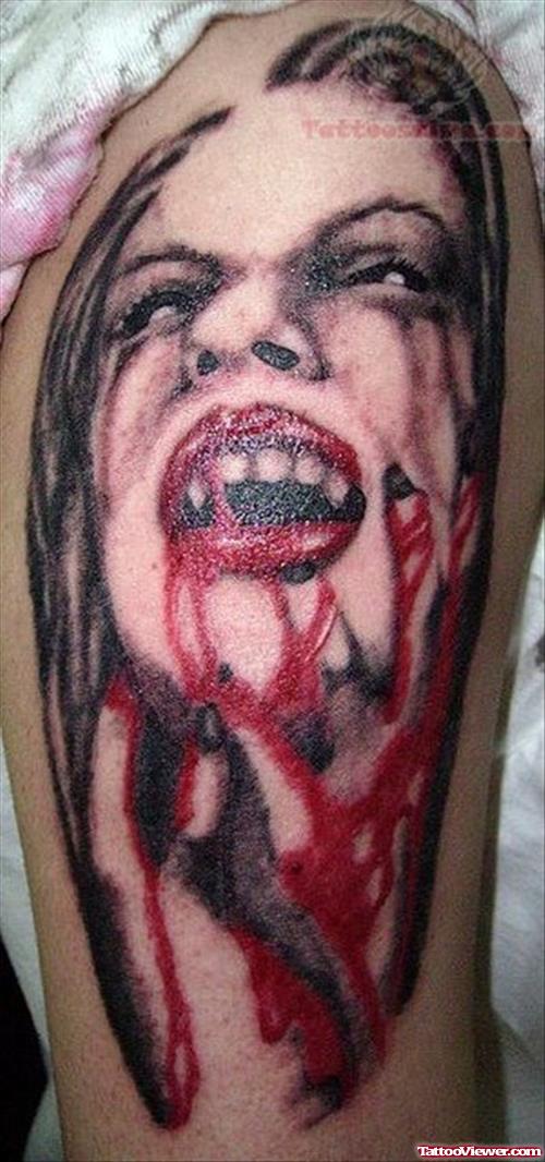 Vampire Woman Tattoo