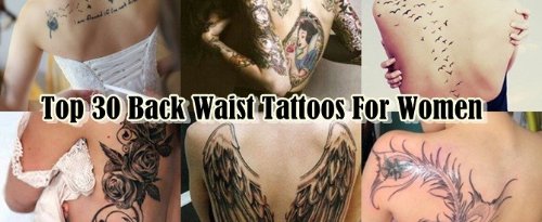 Back Waist Women Tattoo Designs