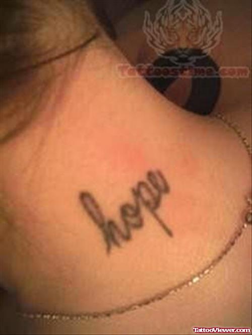 Hope Words Tattoo